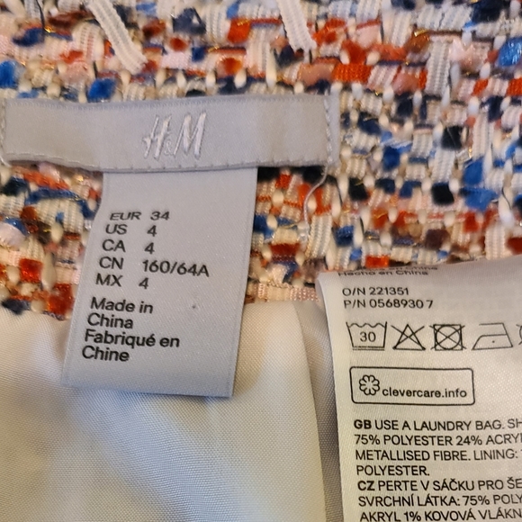H&M Multicolor Tweed  Skirt - Picture 6 of 6